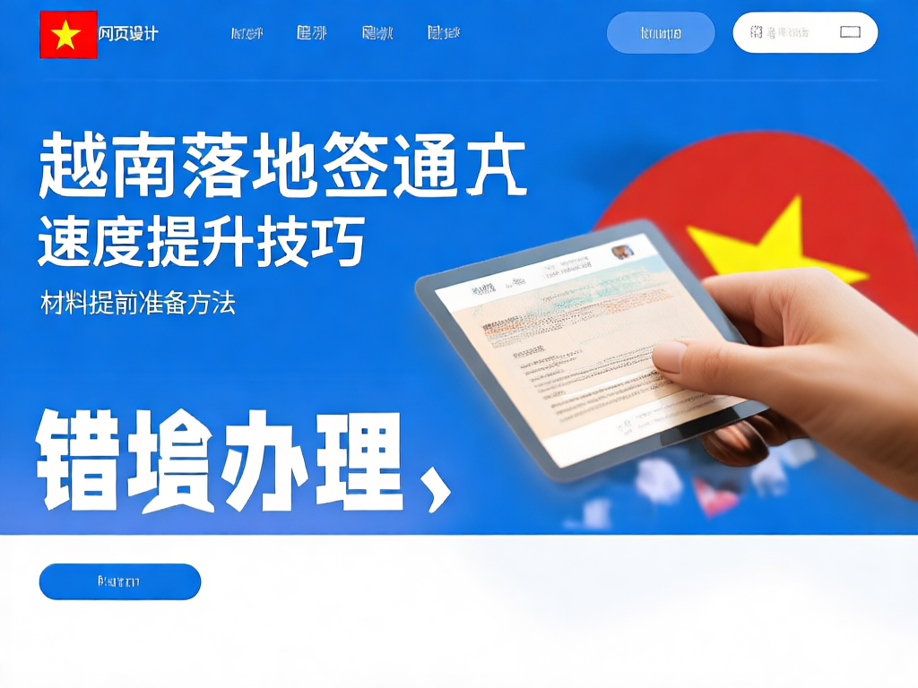 越南机场落地签办理区域实景